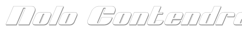 Nolo Contendre Shadow Italic