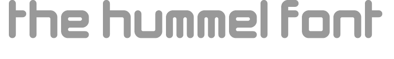 The Hummel Font