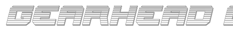 Gearhead Scanlines Italic