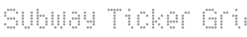 Subway Ticker Grid