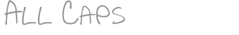 All Caps