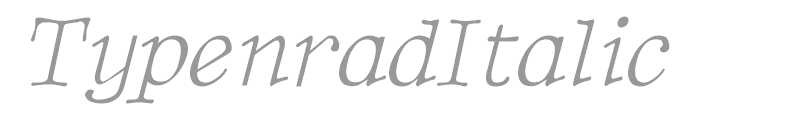 TypenradItalic