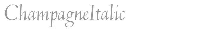 ChampagneItalic