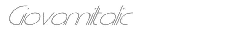 GiovanniItalic