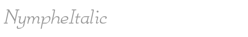 NympheItalic