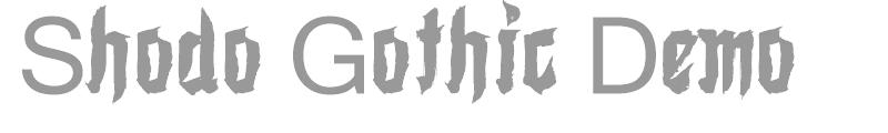 Shodo Gothic