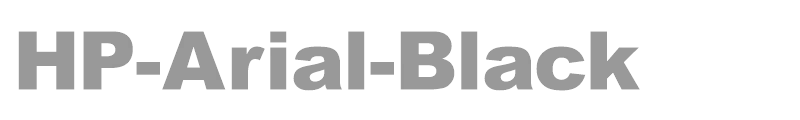 HP-Arial-Black