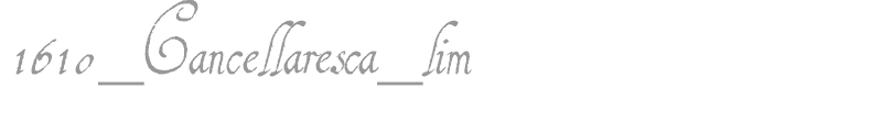 1610 Cancellaresca