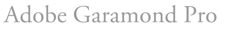 Adobe Garamond Pro