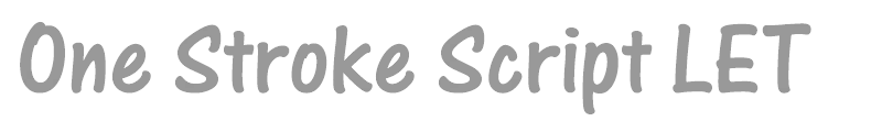 One Stroke Script LET