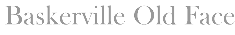 Baskerville Old Face