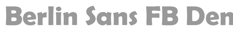 Berlin Sans FB Demi