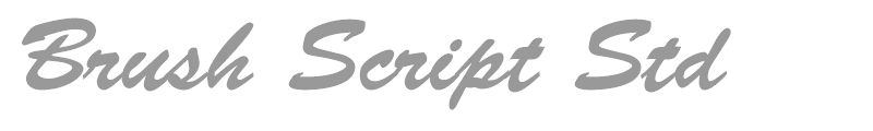 Brush Script Std