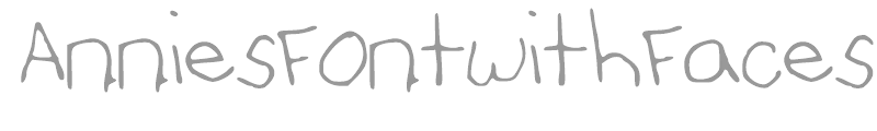 Annies Font with Faces