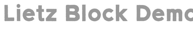Lietz Block Demo