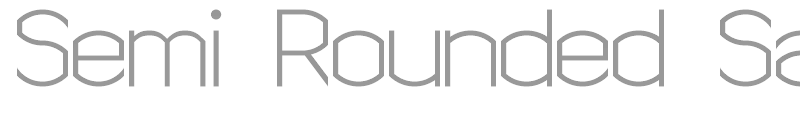 Semi Rounded Sans Serif 7