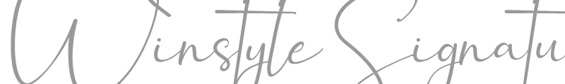 Winstyle Signature