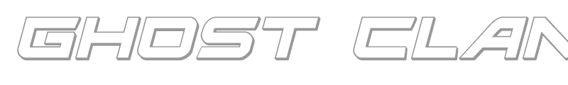 Ghost Clan Outline Italic