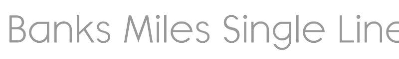 Banks Miles Single Line