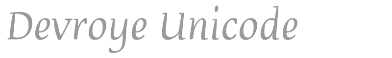 Devroye Unicode