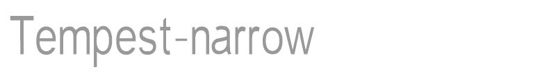 Tempest-narrow