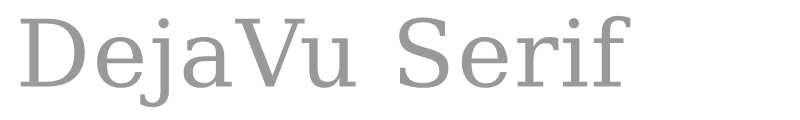 DejaVu Serif Condensed