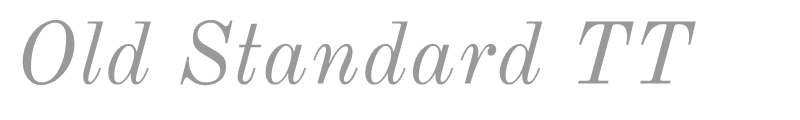 Old Standard TT
