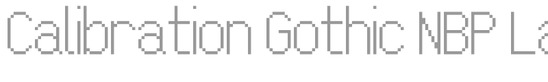 Calibration Gothic NBP Latin
