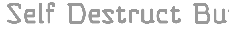 Self Destruct Button BB