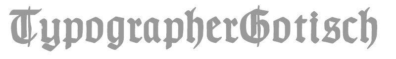 TypographerGotisch Schmuck