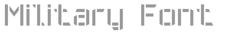 Military Font 7
