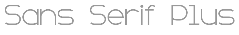 Sans Serif Plus 7