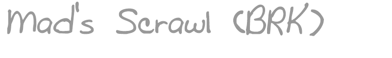Mad's Scrawl (BRK)