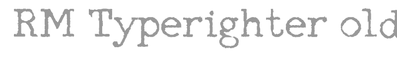 RM Typerighter old