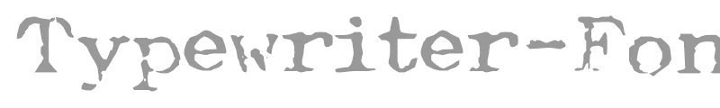 Typewriter-Font (Royal 200)