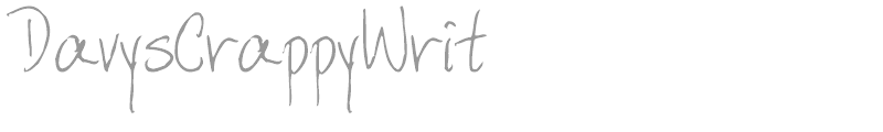 DavysCrappyWrit