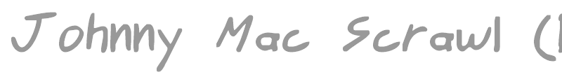 Johnny Mac Scrawl (BRK)