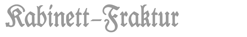 Kabinett-Fraktur