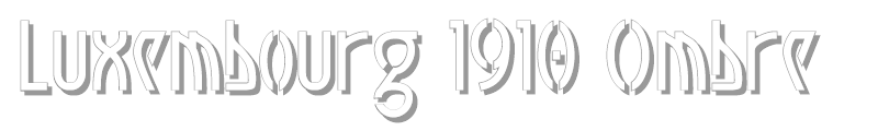 Luxembourg 1910 Ombre