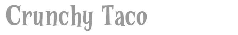 Crunchy Taco