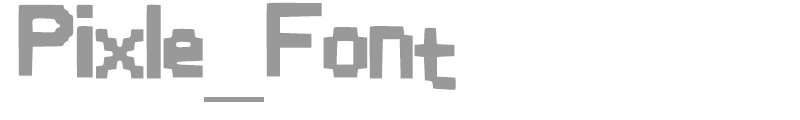 Pixle Font