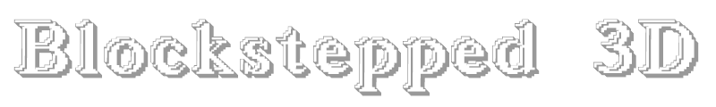 Blockstepped 3D