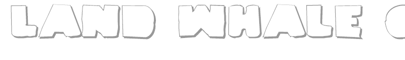 Land Whale Outline Grunge