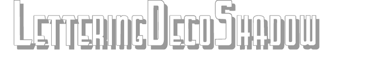 Lettering Deco Shadow