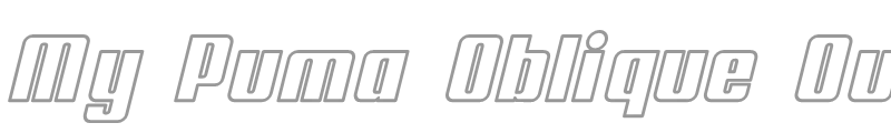 My Puma Oblique Outlined