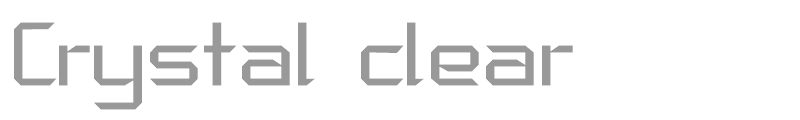Crystal clear