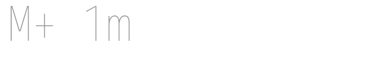 M+ 1m