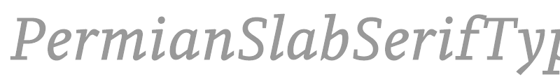 PermianSlabSerifTypeface