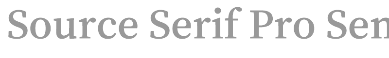 Source Serif Pro Semibold