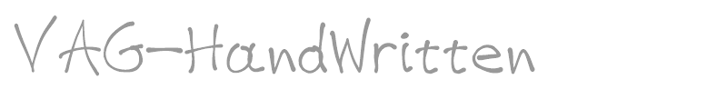 VAG-HandWritten